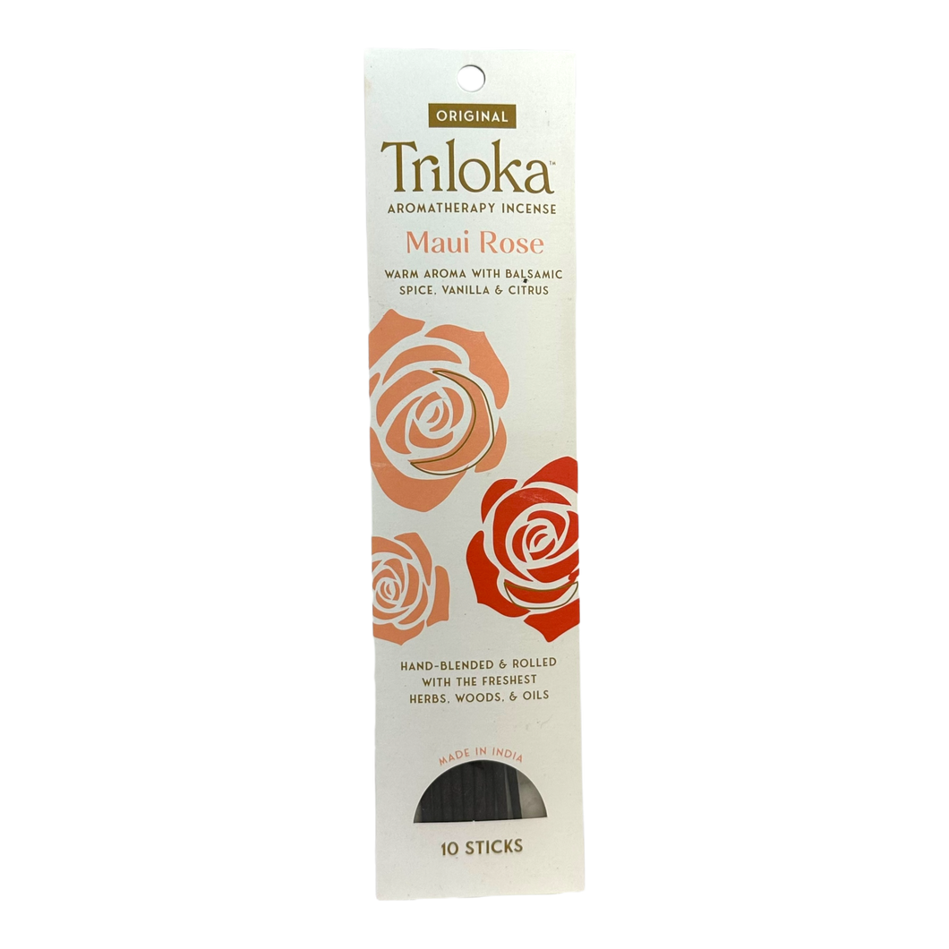 Triloka Aromatherapy Incense Maui Rose